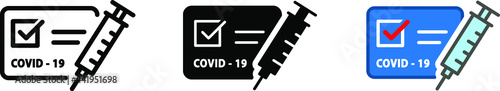 vaccine passport icon