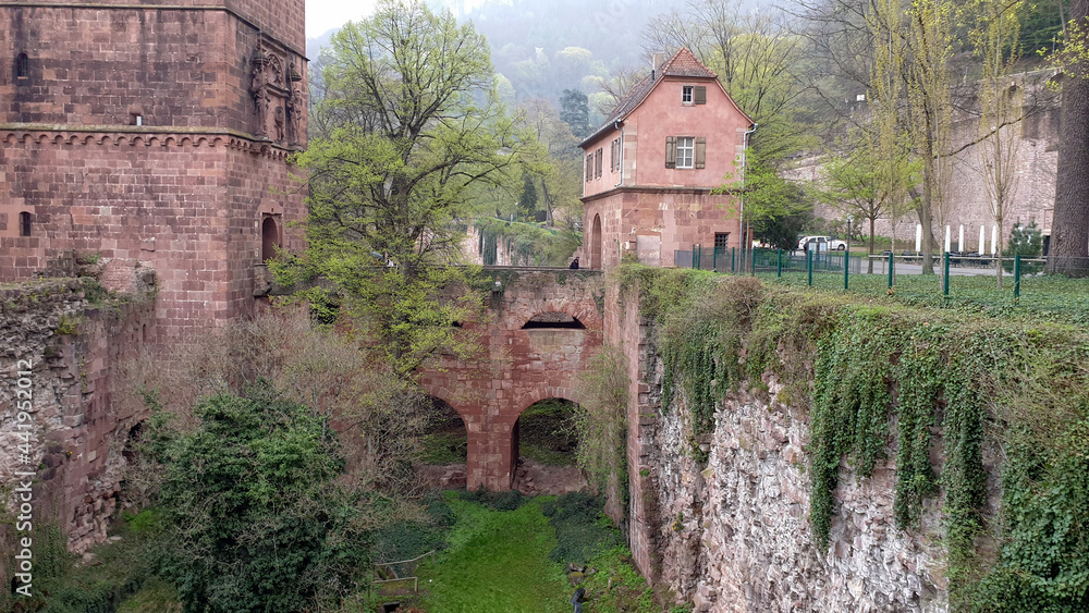 ruins of Heidelberg in Germany
