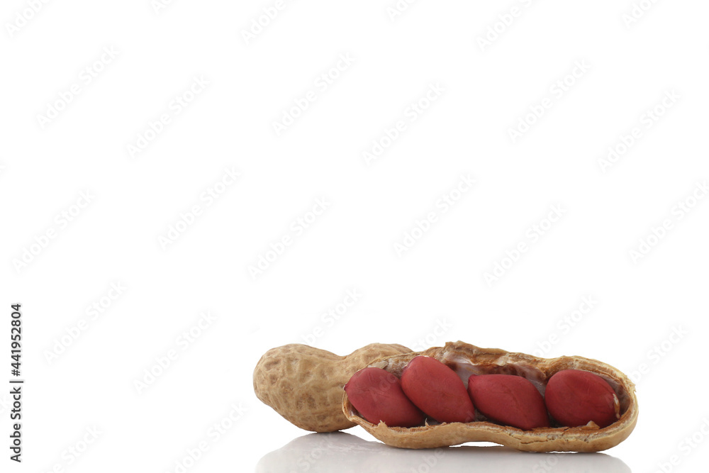 peanuts in shell isolated on white background peanuts in shell isolated on white background