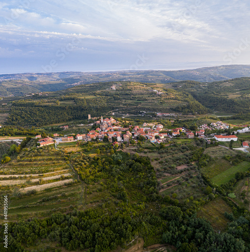 European village morning