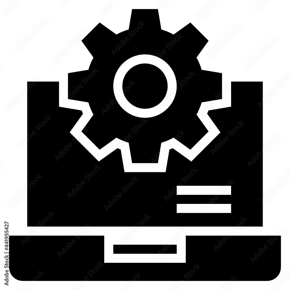 laptop solid glyph icon laptop solid glyph icon