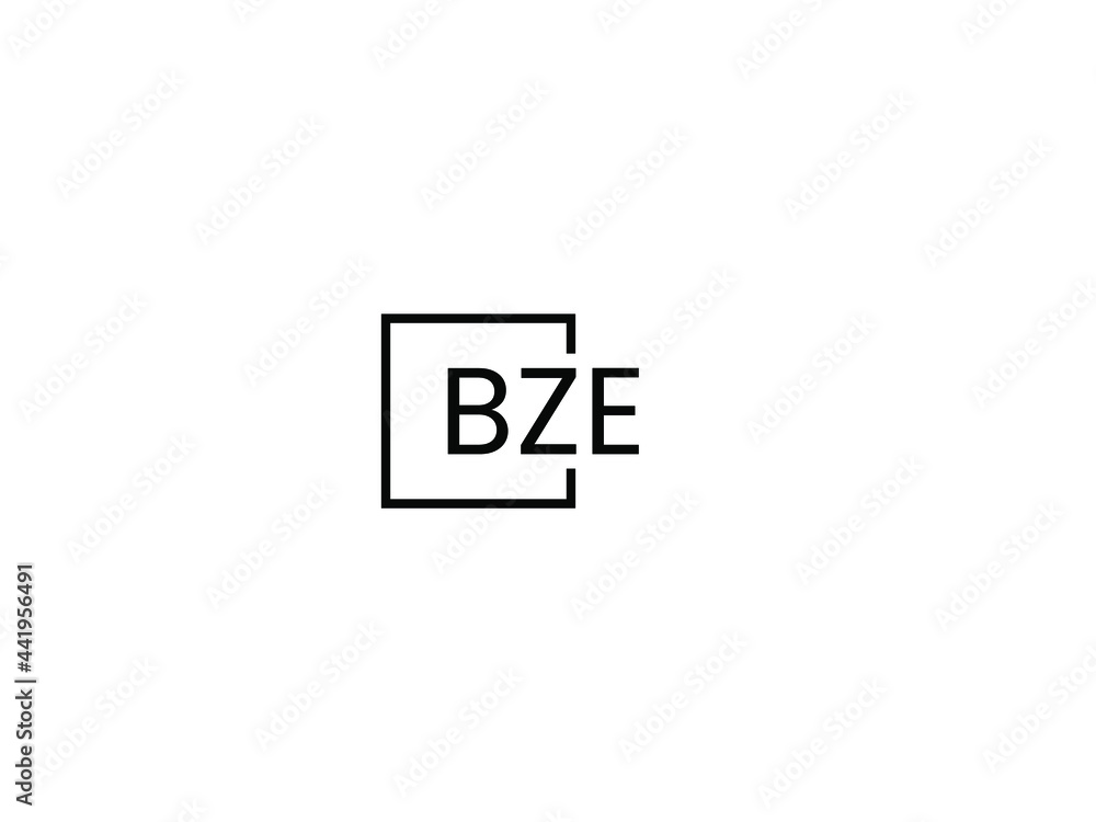 BZE letter initial logo design vector illustration BZE letter initial logo design vector illustration