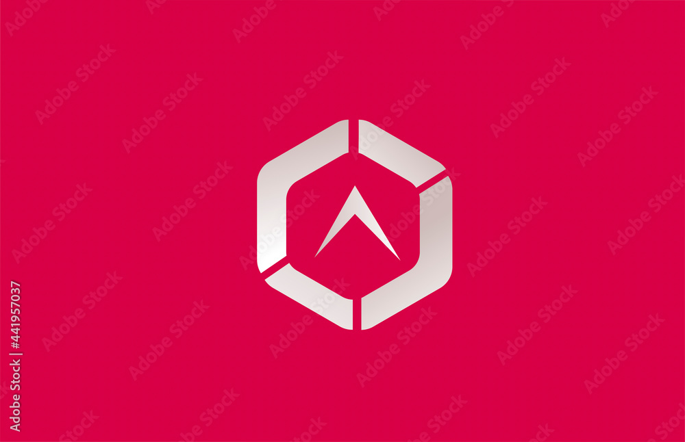 A alphabet letter icon logo for business and company with polygon design. Suitable for a trendy or stylish polygonal logotype. Pink and white color A alphabet letter icon logo for business and company with polygon design. Suitable for a trendy or stylish polygonal logotype. Pink and white color