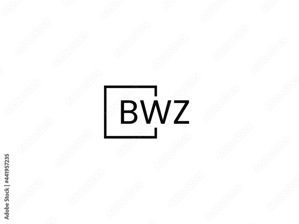 BWZ Letter Initial Logo Design Vector Illustration BWZ Letter Initial Logo Design Vector Illustration