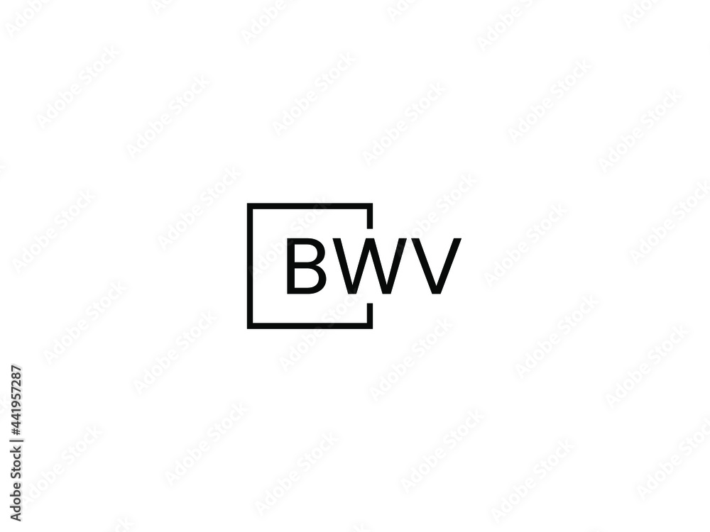 BWV Letter Initial Logo Design Vector Illustration BWV Letter Initial Logo Design Vector Illustration