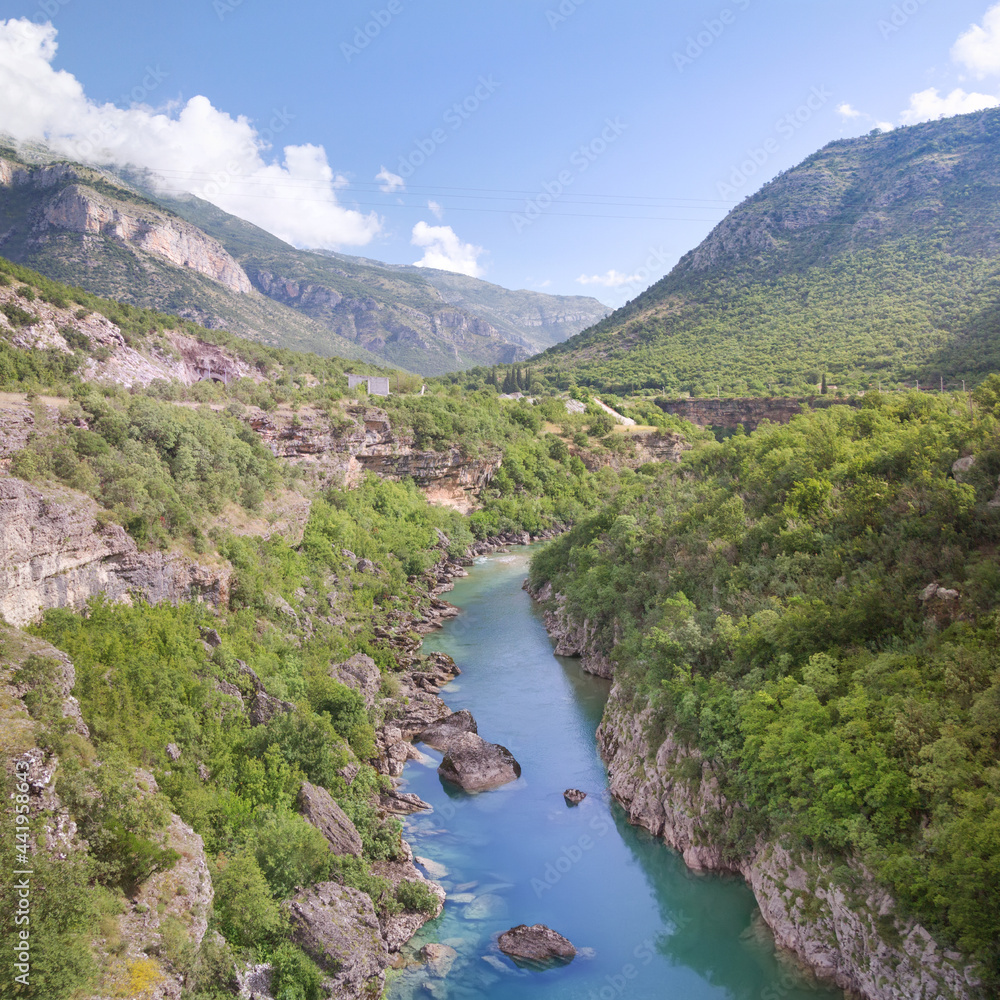 The canyon of the river Tara in Montenegro.