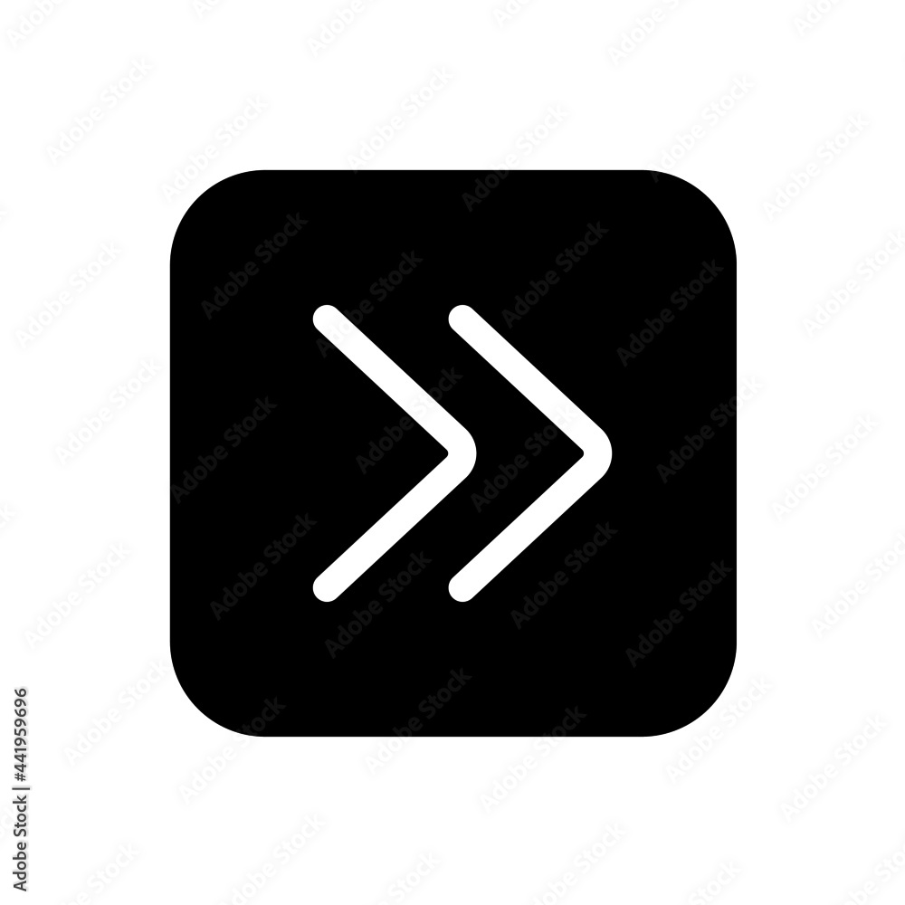 Right arrow icon with square style Right arrow icon with square style