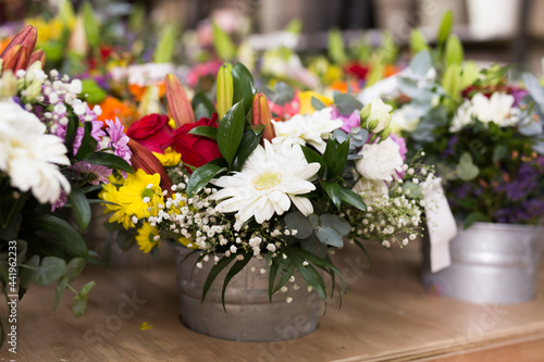 Wallpaper Mural a bouquet of flowers in a vase on the table Torontodigital.ca