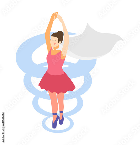Superwoman Ballerina Illustration