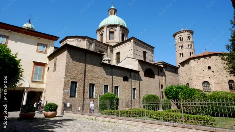 Ravenna, Italy, view of the Neonian Baptistery and Archiepiscopal museum Ravenna, Italy, view of the Neonian Baptistery and Archiepiscopal museum