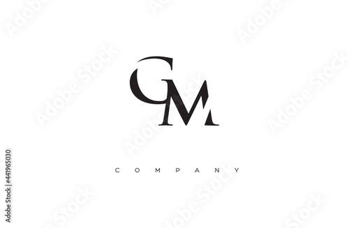 Initial GM logo design vector © anakema82
