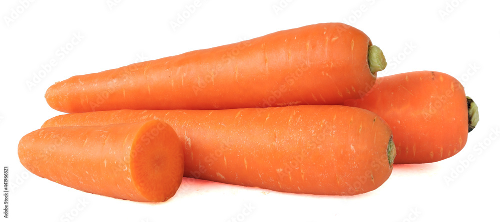 Carrots isolated on a white background. Carrots isolated on a white background.
