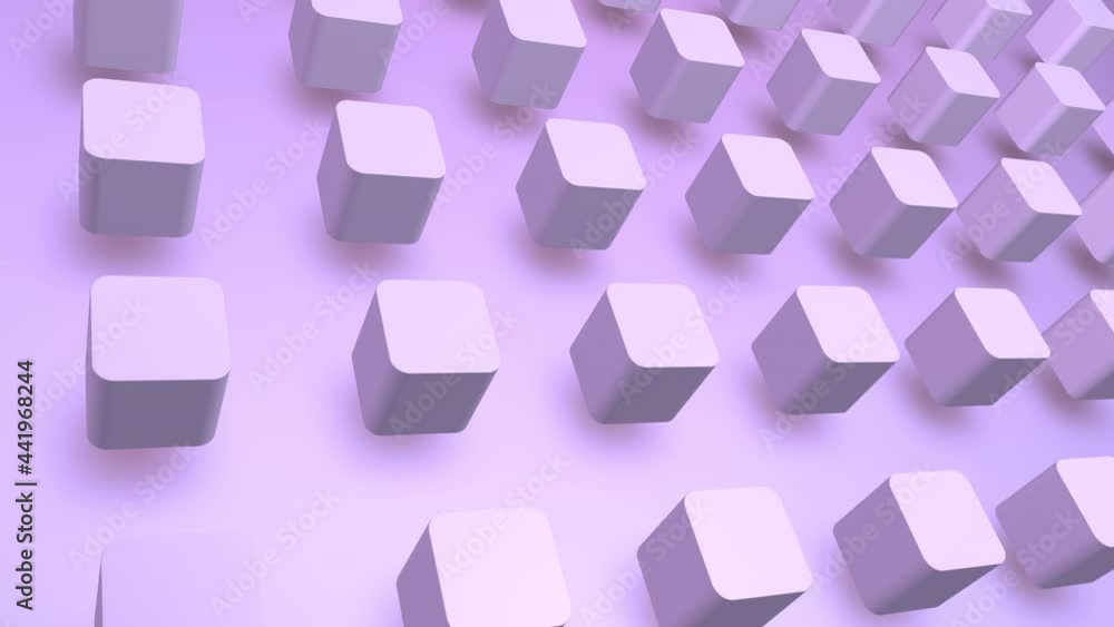 Abstract 3d geometric shapes loop animation. Modern background, seamless motion design, screensaver, backdrop. 4k animated poster or banner. rotating symmetric cubes, purple pastel colors Abstract 3d geometric shapes loop animation. Modern background, seamless motion design, screensaver, backdrop. 4k animated poster or banner. rotating symmetric cubes, purple pastel colors
