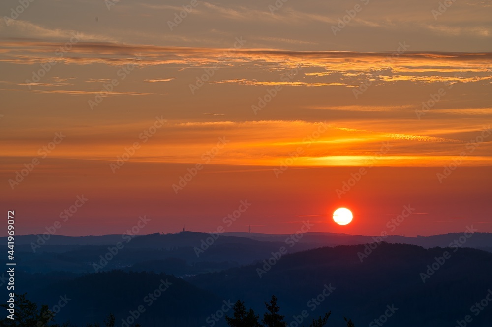 Sonnenaufgang Bergisches Land