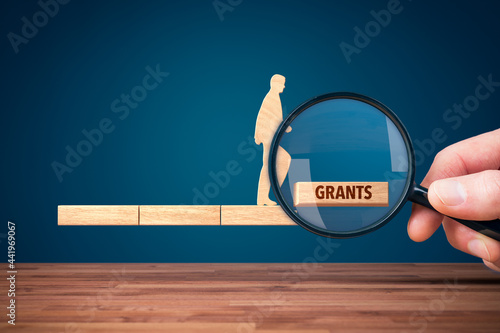 Business focus on grants photo