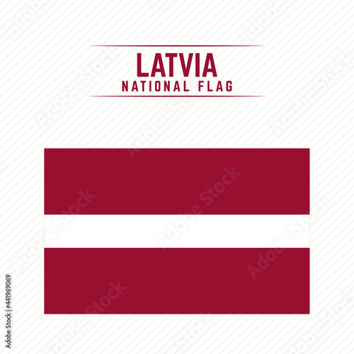 National Flag of Latvia