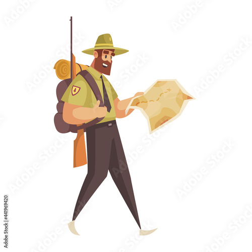 Cartoon Forest Ranger