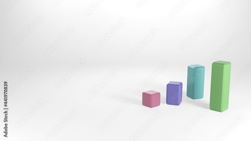 Growth bar graph, Business 3d graph bar chart. infographic with steps and options. Chart and graph, web data report and Statistics presentation, isolated background for banner size text space. Growth bar graph, Business 3d graph bar chart. infographic with steps and options. Chart and graph, web data report and Statistics presentation, isolated background for banner size text space.