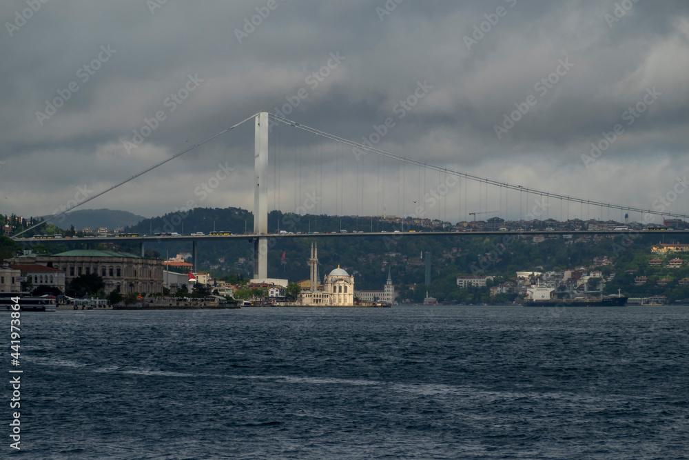 ortaköy mosque Bosphorus Bridge and before the rain ortaköy mosque Bosphorus Bridge and before the rain