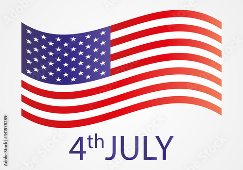 Bandera de los Estados Unidos de América por el 4 de julio.