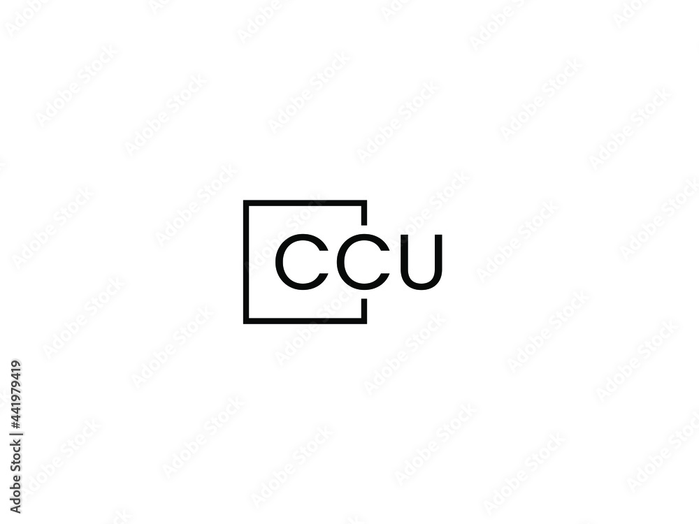 CCU Letter Initial Logo Design Vector Illustration CCU Letter Initial Logo Design Vector Illustration