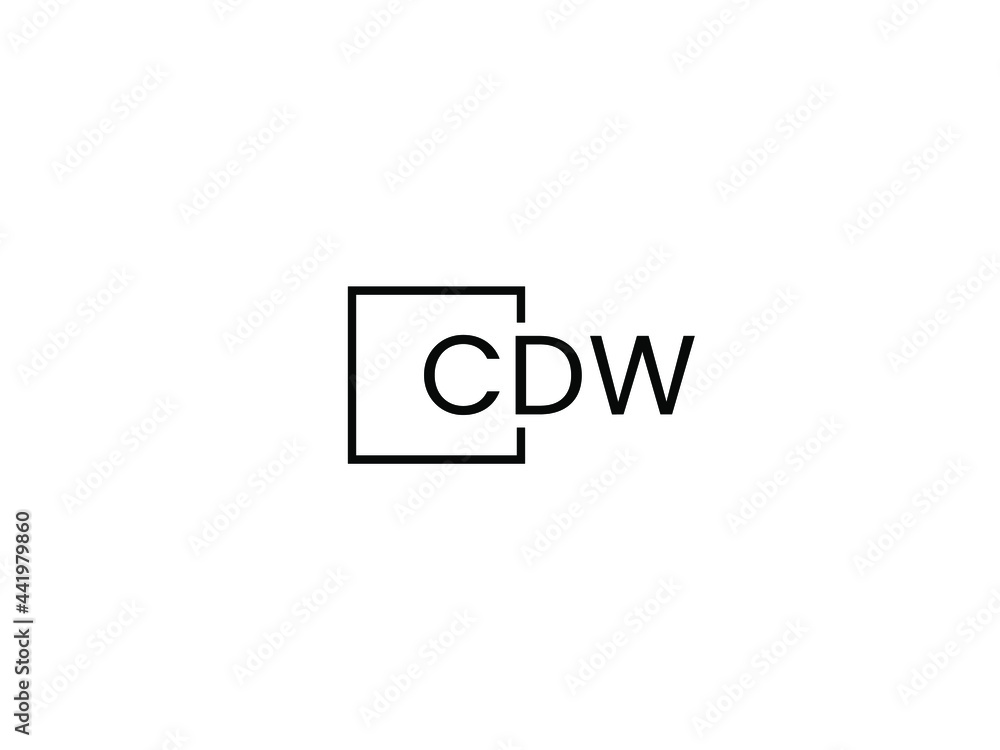CDW Letter Initial Logo Design Vector Illustration CDW Letter Initial Logo Design Vector Illustration