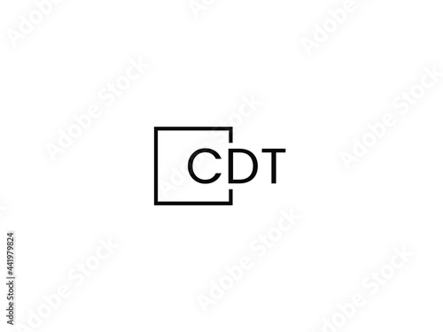 Fotografie CDT Letter Initial Logo Design Vector Illustration