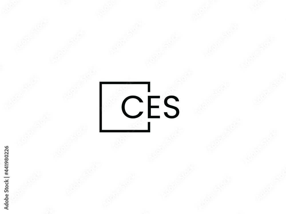 CES Letter Initial Logo Design Vector Illustration CES Letter Initial Logo Design Vector Illustration