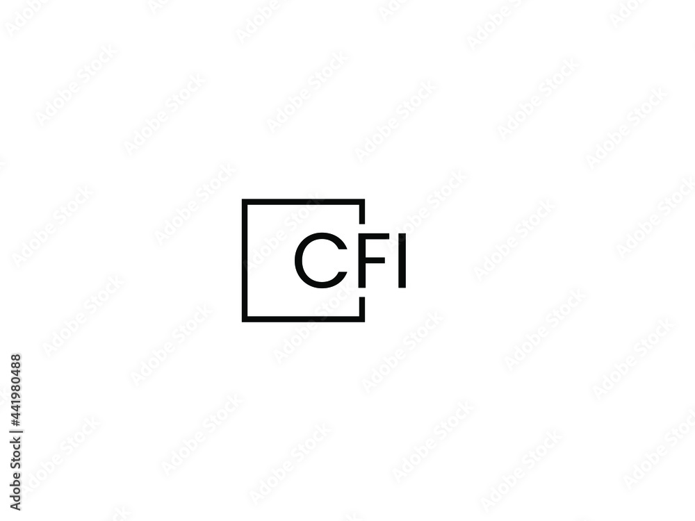 CFI Letter Initial Logo Design Vector Illustration CFI Letter Initial Logo Design Vector Illustration