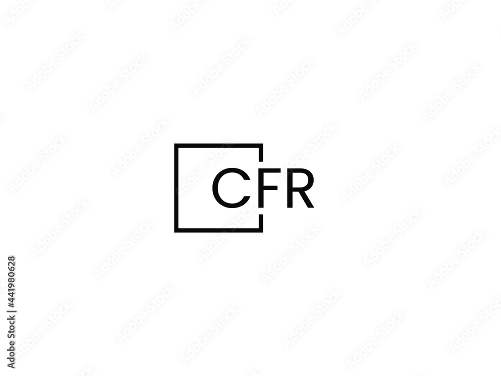 Obraz premium CFR Letter Initial Logo Design Vector Illustration