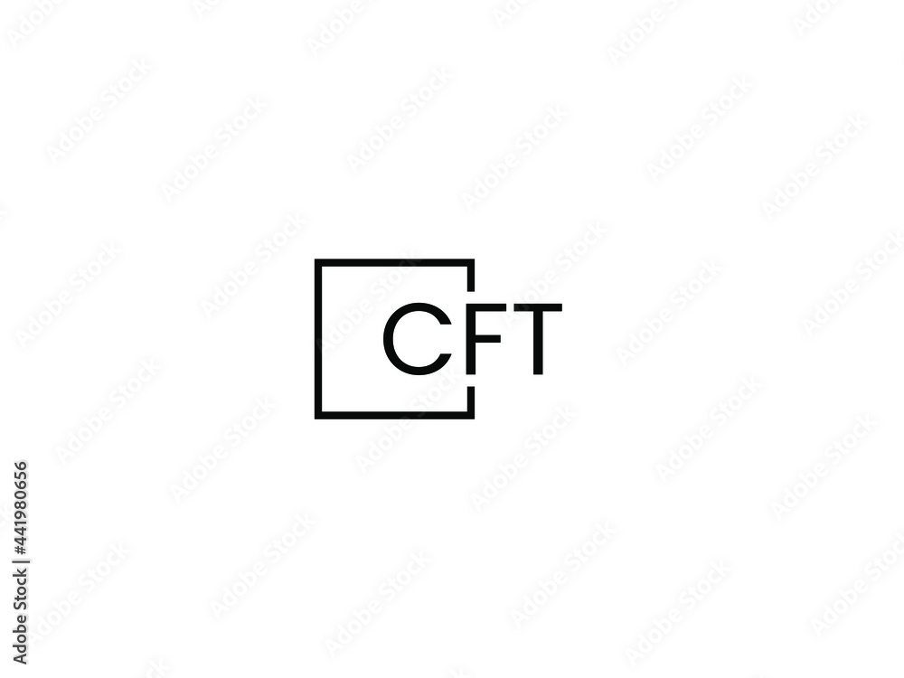 Fototapeta premium CFT Letter Initial Logo Design Vector Illustration