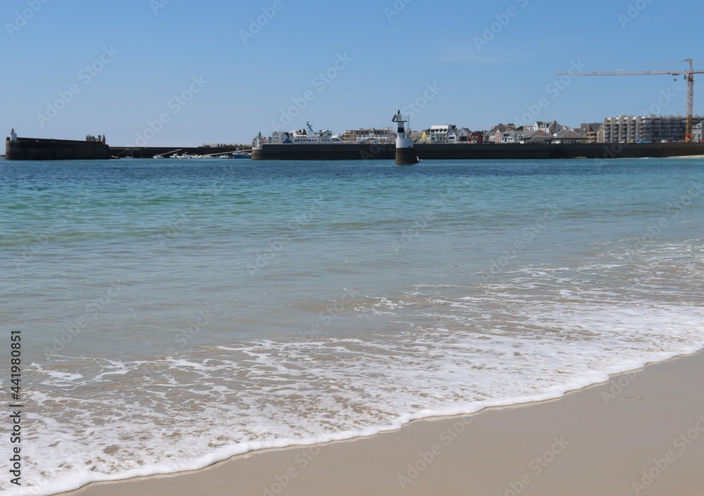 pier on the beach of Quiberon june 2021