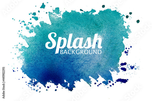Hand-drawn colorful watercolor splash vector  Isolated watercolor splatter stain  watercolor splash stain background  