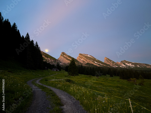 Churfirsten Schweiz im Sommer photo