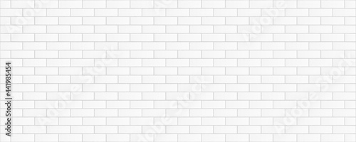 White brick block wall texture wallpaper background vector banner illustration Material graphic resource