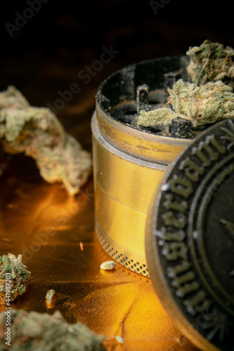 Close up of marijuana in great detail.