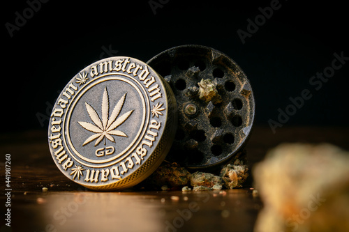 Close up of marijuana in great detail.