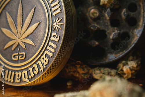 Close up of marijuana in great detail.