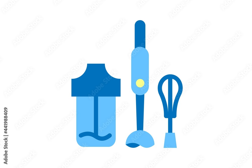 Hand blender icon. Vector linear sign, symbol, logo of hand blender for mobile concept and web design. Icon for the website of the store of household appliances, gadgets and electronics. Hand blender icon. Vector linear sign, symbol, logo of hand blender for mobile concept and web design. Icon for the website of the store of household appliances, gadgets and electronics.