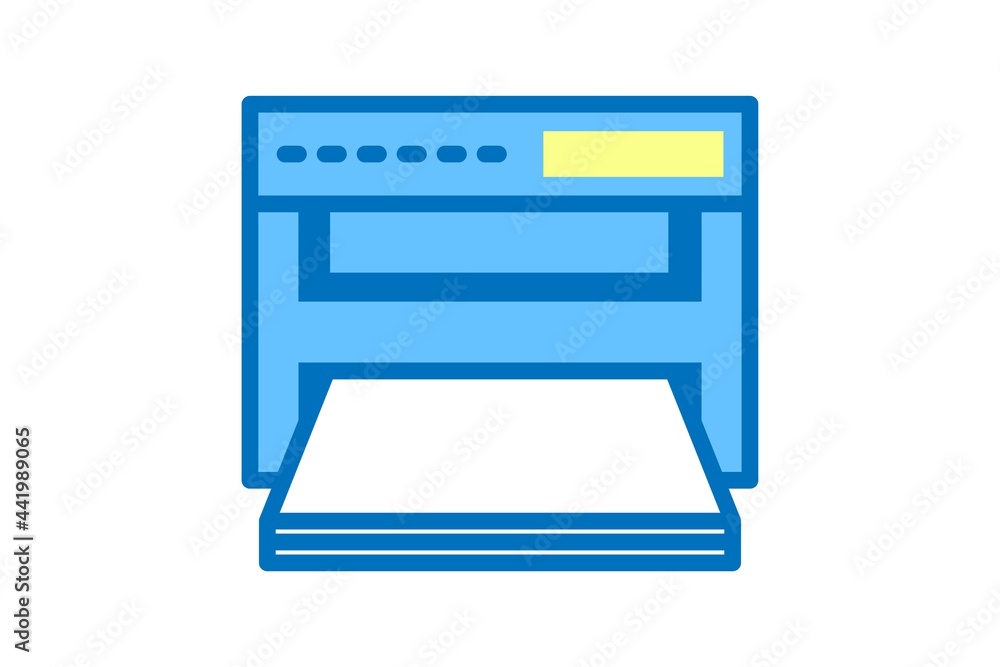 Printer icon. Vector linear sign, symbol, logo of office printer for mobile concept and web design. Icon for the website of the store of household appliances, gadgets and electronics. Printer icon. Vector linear sign, symbol, logo of office printer for mobile concept and web design. Icon for the website of the store of household appliances, gadgets and electronics.