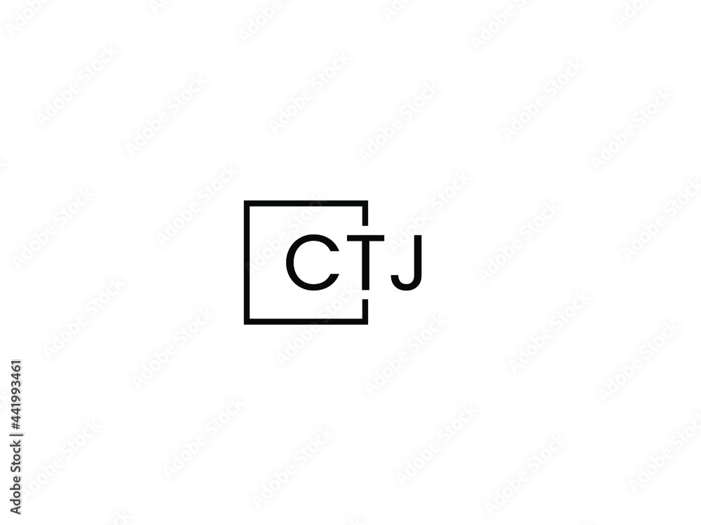 CTJ letter initial logo design vector illustration CTJ letter initial logo design vector illustration
