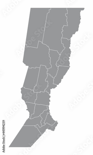 Santa Fe province administrative map