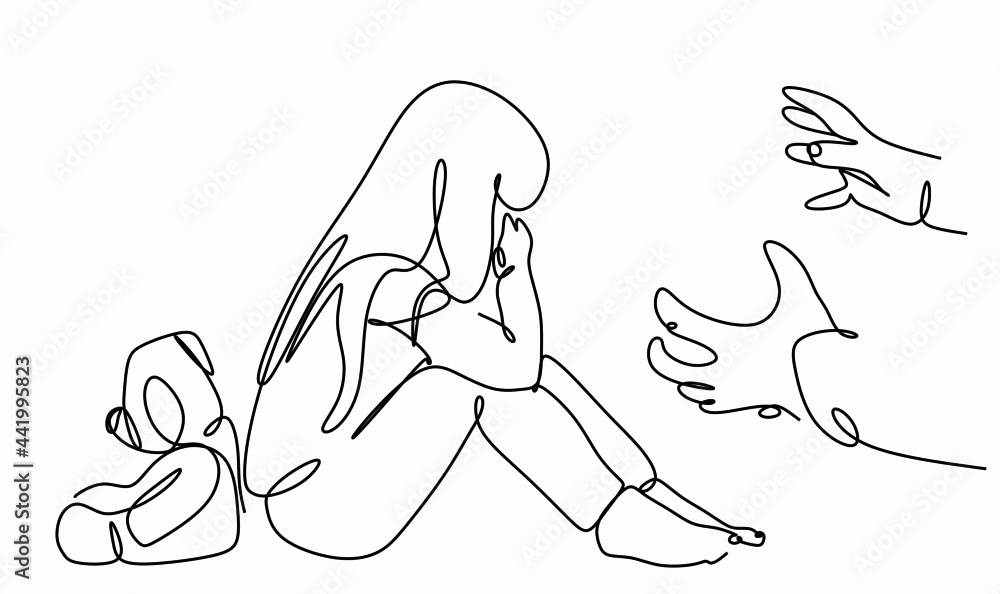 Vector - illustration of different domestic violence situations in this  society. Hand drawn black on white background. 011 Stock Vector Image & Art  - Alamy