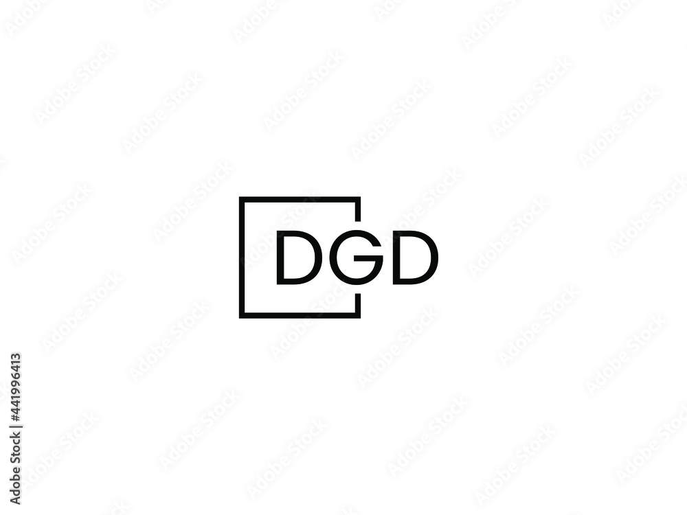 DGD letter initial logo design vector illustration DGD letter initial logo design vector illustration