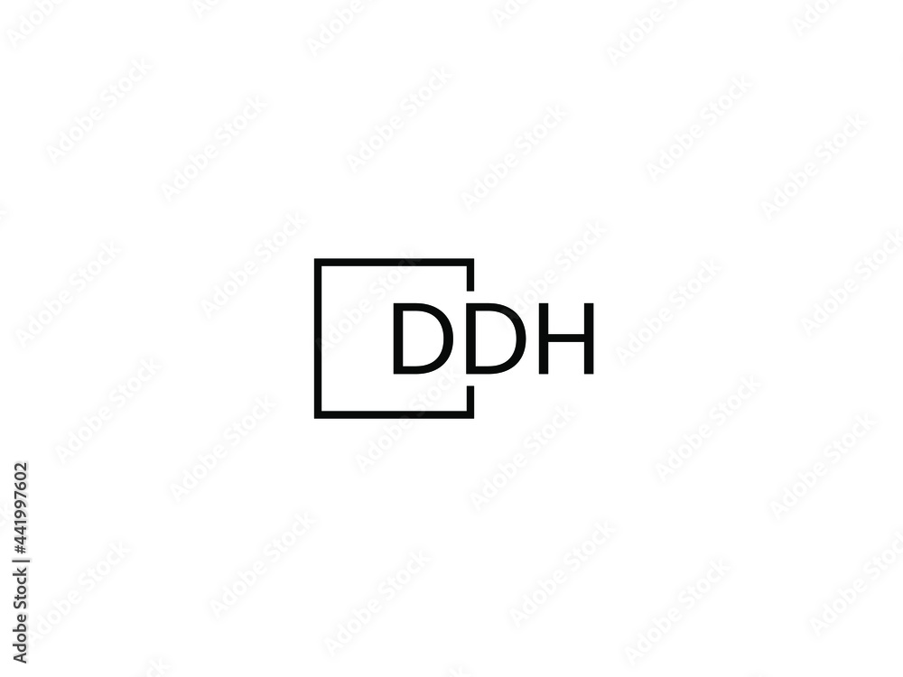 DDH letter initial logo design vector illustration DDH letter initial logo design vector illustration