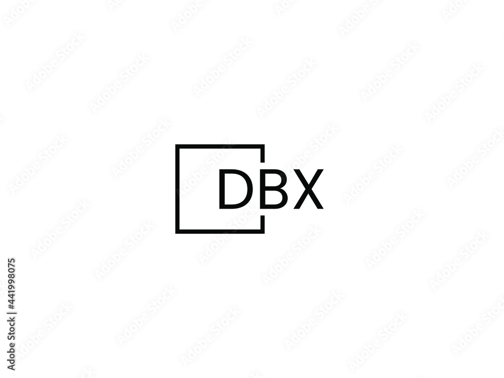 DBX letter initial logo design vector illustration DBX letter initial logo design vector illustration