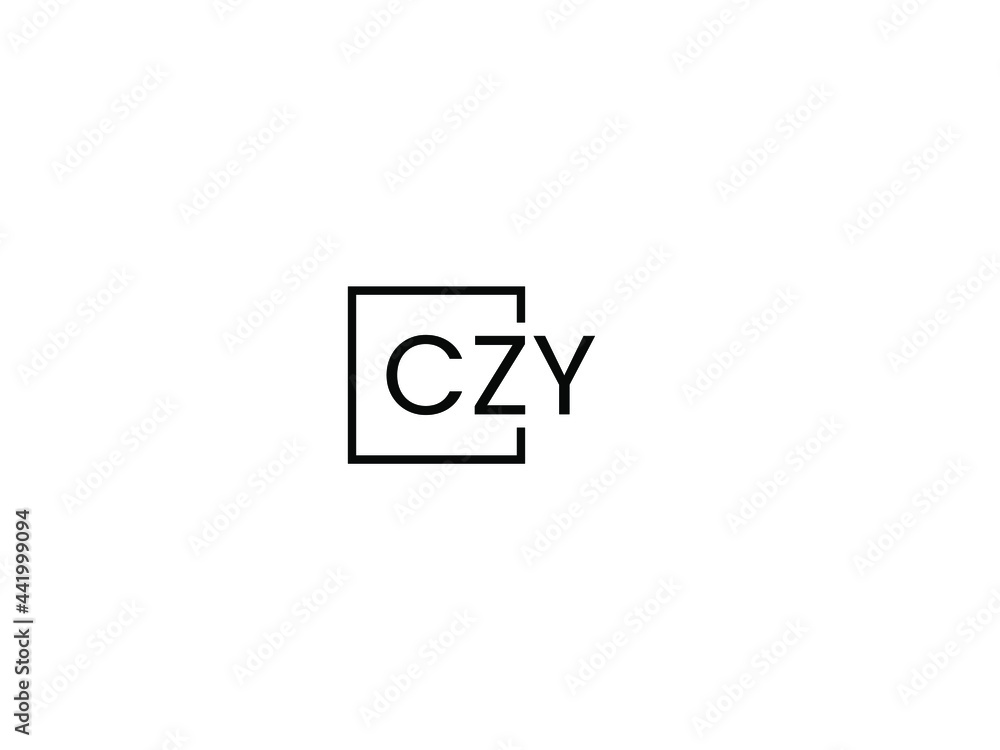 CZY letter initial logo design vector illustration CZY letter initial logo design vector illustration