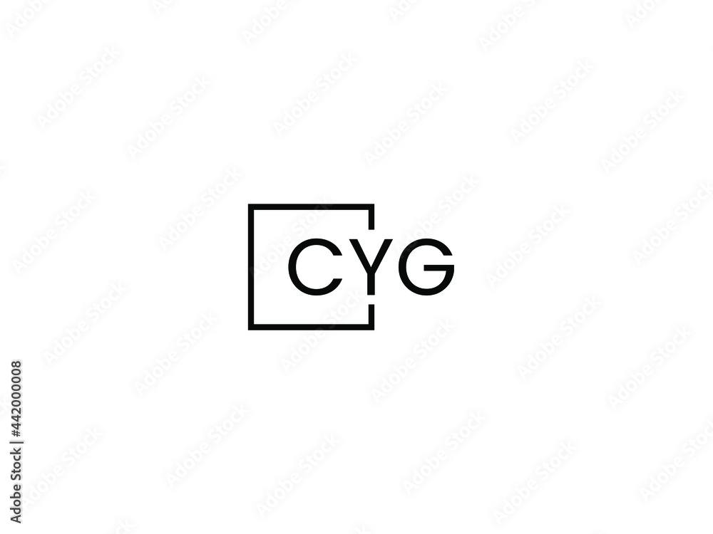 CYH letter initial logo design vector illustration CYH letter initial logo design vector illustration