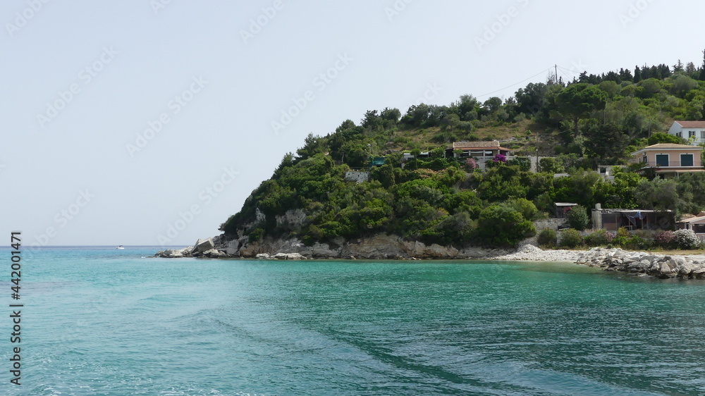 Naklejka premium View from the sea in Greece