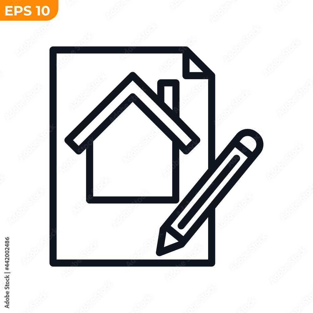house contract icon symbol template for graphic and web design collection logo vector illustration house contract icon symbol template for graphic and web design collection logo vector illustration